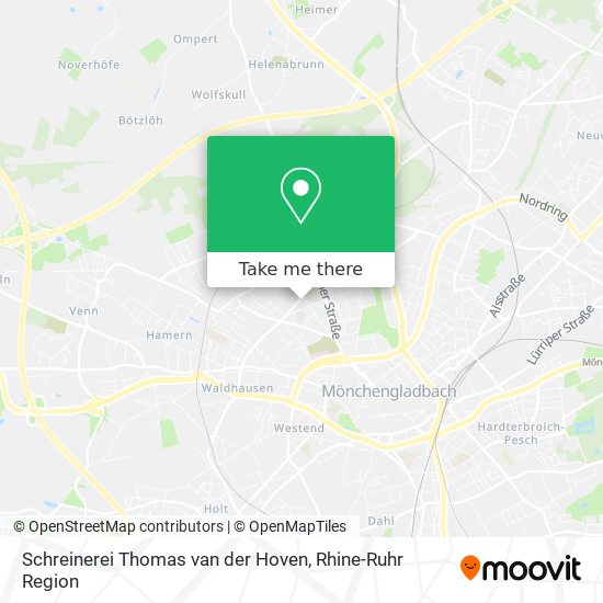 Карта Schreinerei Thomas van der Hoven