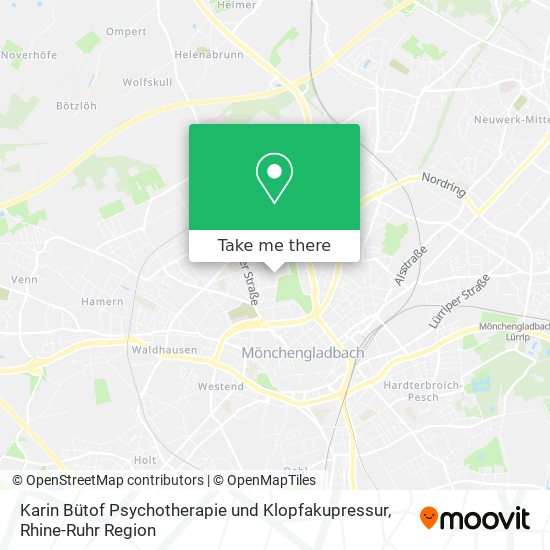 Karin Bütof Psychotherapie und Klopfakupressur map