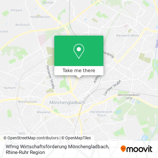 Карта Wfmg Wirtschaftsförderung Mönchengladbach