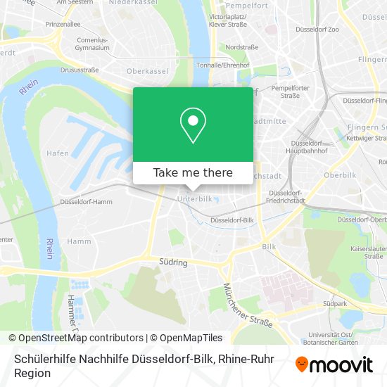Schülerhilfe Nachhilfe Düsseldorf-Bilk map