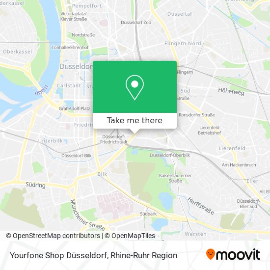 Yourfone Shop Düsseldorf map