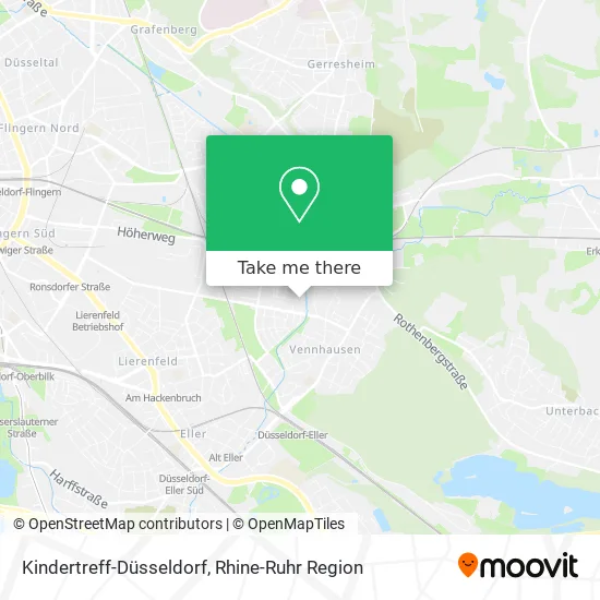 Kindertreff-Düsseldorf map