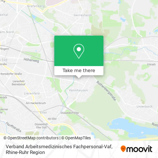 Карта Verband Arbeitsmedizinisches Fachpersonal-Vaf