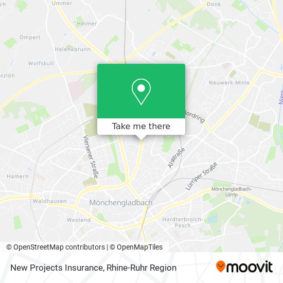 New Projects Insurance map