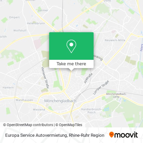 Europa Service Autovermietung map