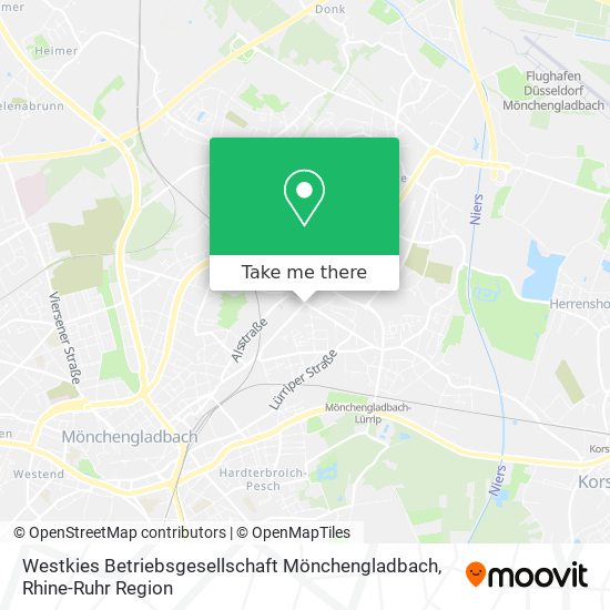 Westkies Betriebsgesellschaft Mönchengladbach map