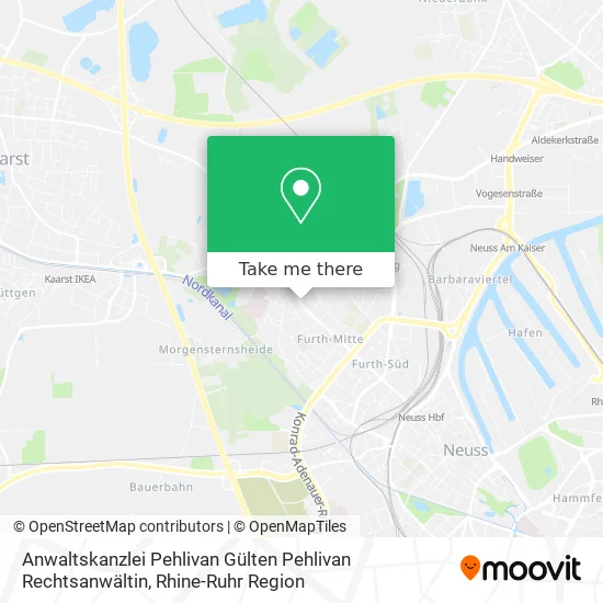 Карта Anwaltskanzlei Pehlivan Gülten Pehlivan Rechtsanwältin