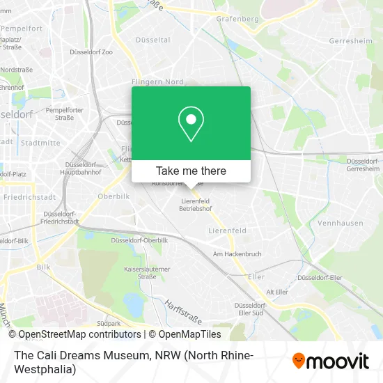 The Cali Dreams Museum map