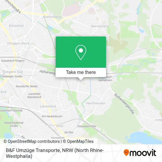 B&F Umzüge Transporte map
