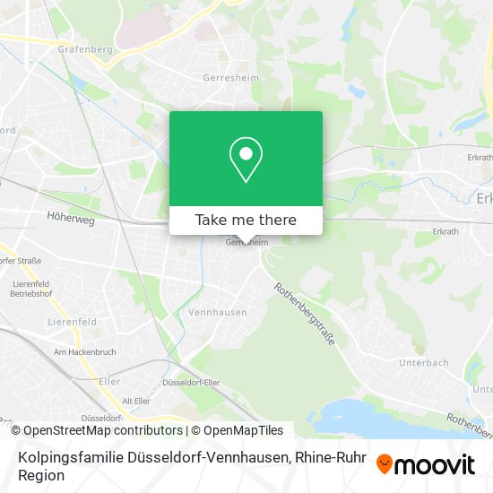 Карта Kolpingsfamilie Düsseldorf-Vennhausen