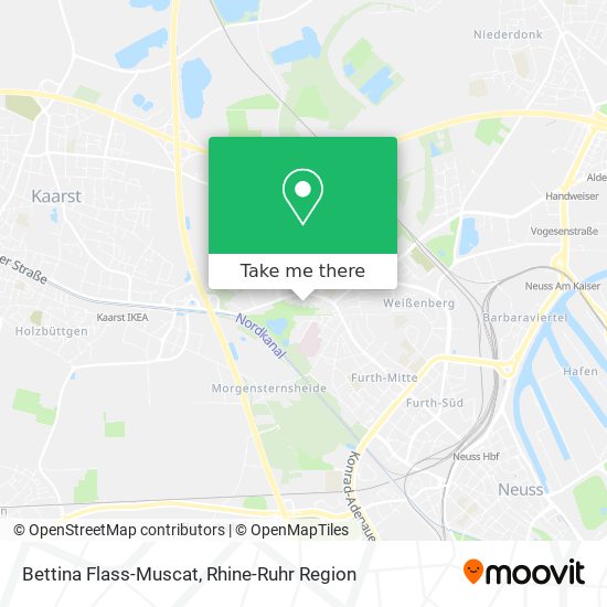 Bettina Flass-Muscat map