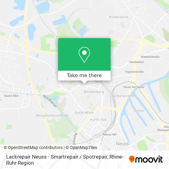 Lackrepair Neuss - Smartrepair / Spotrepair map