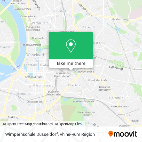 Wimpernschule Düsseldorf map