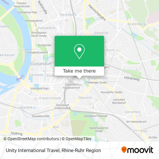 Unity International Travel map