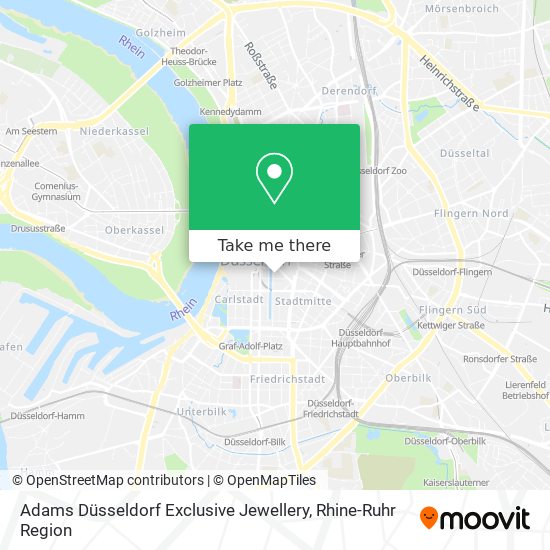 Adams Düsseldorf Exclusive Jewellery map