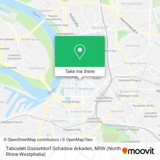 Карта Tabouleh Düsseldorf Schadow Arkaden