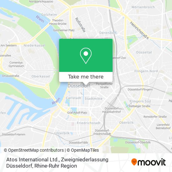 Atos International Ltd., Zweigniederlassung Düsseldorf map