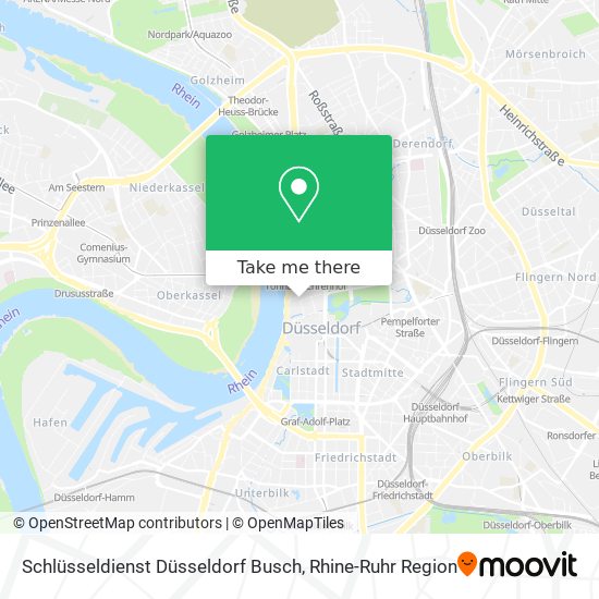 Карта Schlüsseldienst Düsseldorf Busch