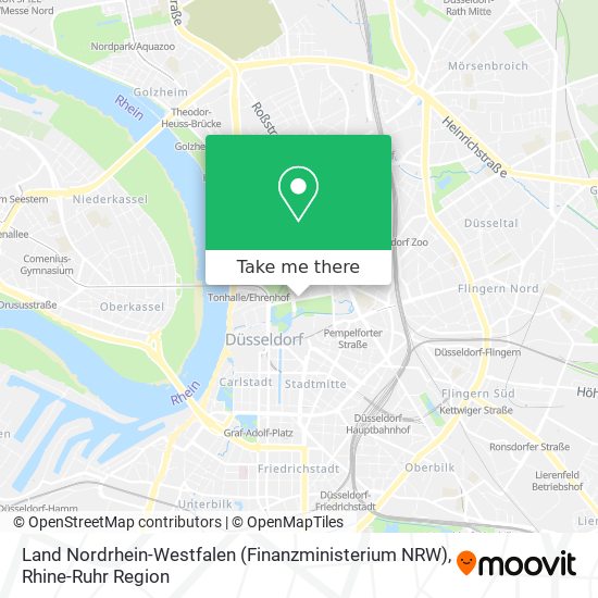 Карта Land Nordrhein-Westfalen (Finanzministerium NRW)