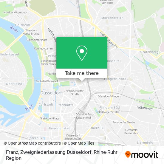 Franz, Zweigniederlassung Düsseldorf map