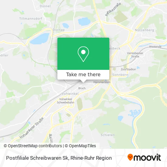 Карта Postfiliale Schreibwaren Sk