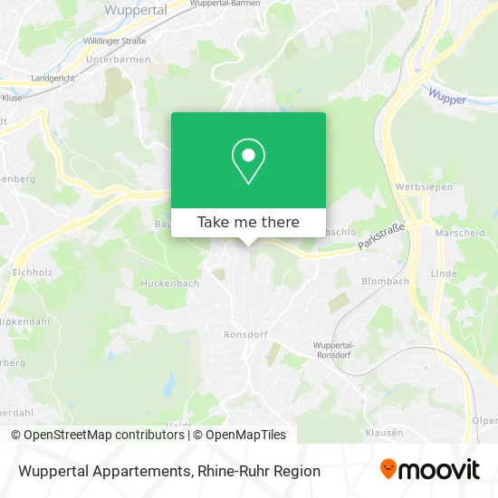 Карта Wuppertal Appartements