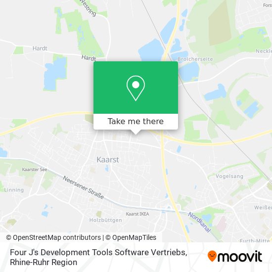 Four J's Development Tools Software Vertriebs map