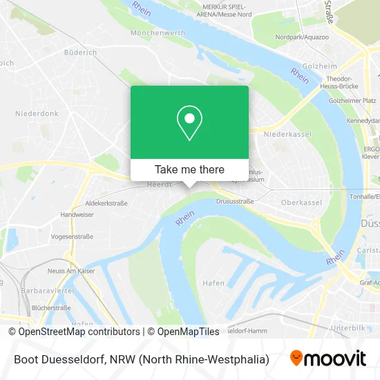 Boot Duesseldorf map