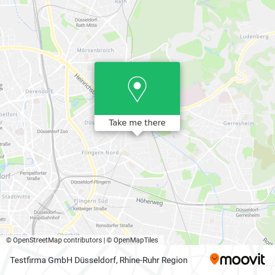 Testfirma GmbH Düsseldorf map