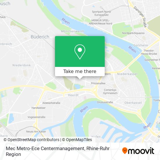 Mec Metro-Ece Centermanagement map