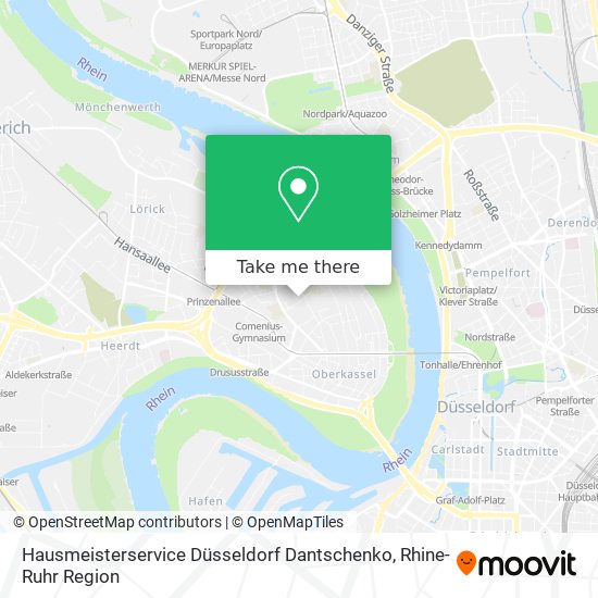 Hausmeisterservice Düsseldorf Dantschenko map
