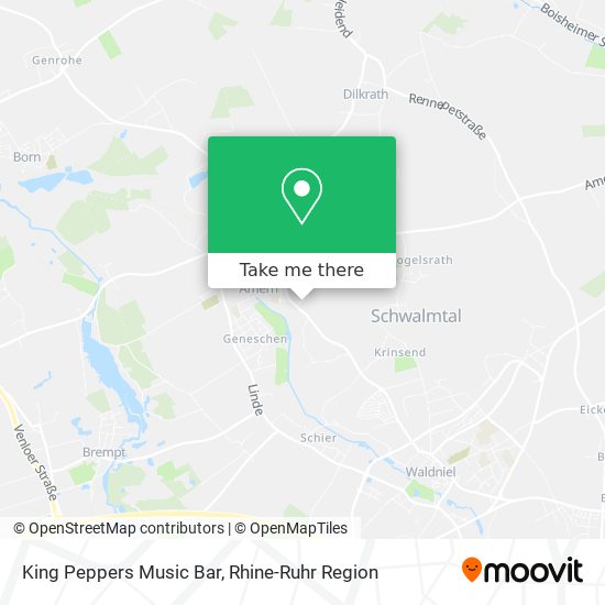 King Peppers Music Bar map