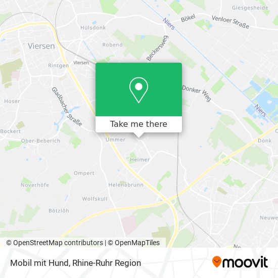 Карта Mobil mit Hund