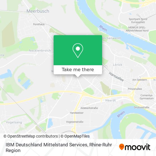 IBM Deutschland Mittelstand Services map