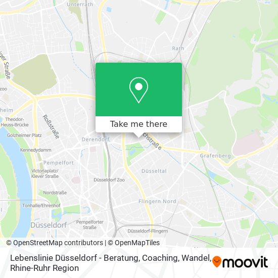 Карта Lebenslinie Düsseldorf - Beratung, Coaching, Wandel