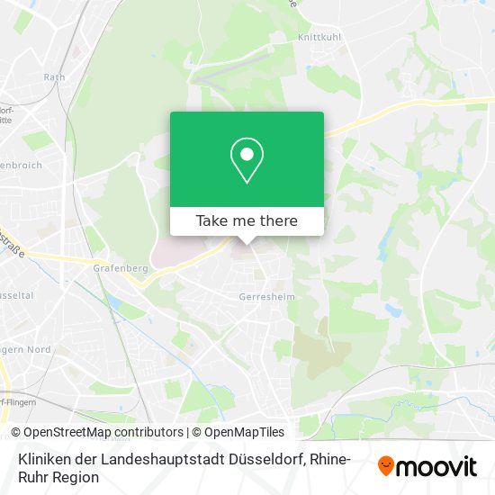 Kliniken der Landeshauptstadt Düsseldorf map