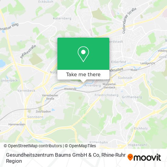 Gesundheitszentrum Baums GmbH & Co map