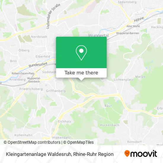 Карта Kleingartenanlage Waldesruh