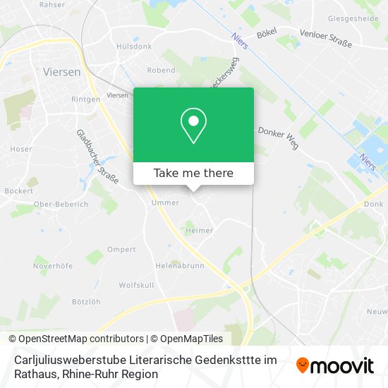 Carljuliusweberstube Literarische Gedenksttte im Rathaus map