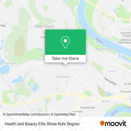 Health and Beauty Elfe map