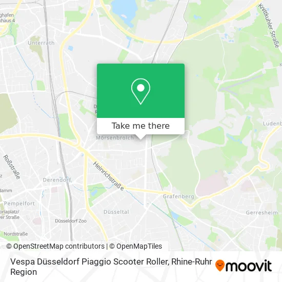 Карта Vespa Düsseldorf Piaggio Scooter Roller
