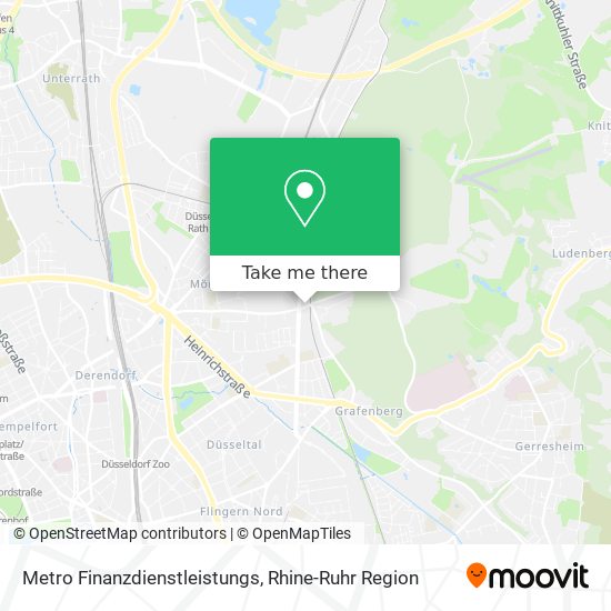 Metro Finanzdienstleistungs map