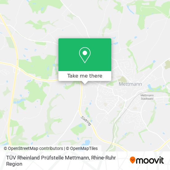 TÜV Rheinland Prüfstelle Mettmann map