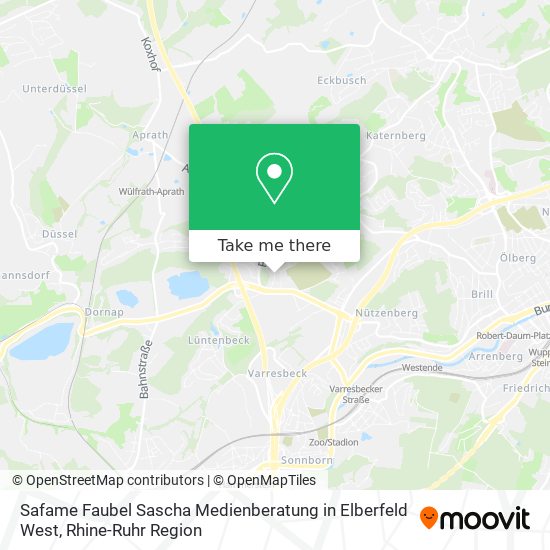 Карта Safame Faubel Sascha Medienberatung in Elberfeld West