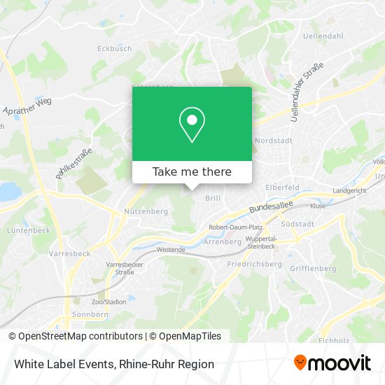 White Label Events map