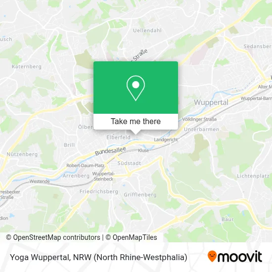 Yoga Wuppertal map