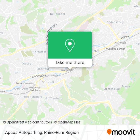 Apcoa Autoparking map