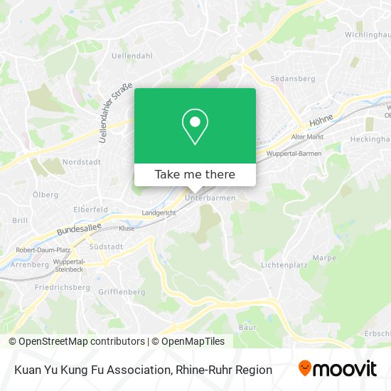 Kuan Yu Kung Fu Association map