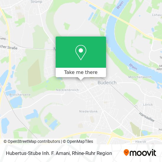 Hubertus-Stube Inh. F. Amani map