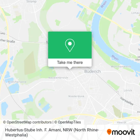 Hubertus-Stube Inh. F. Amani map